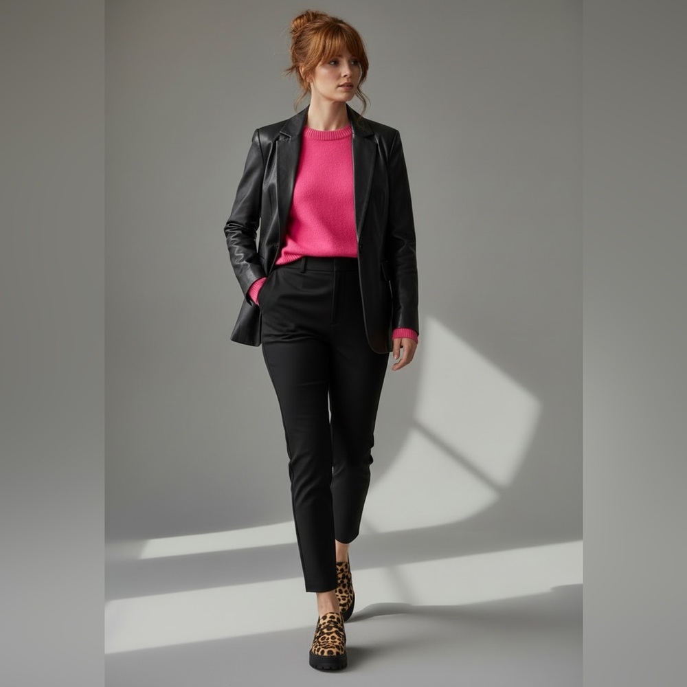 Burberry Cashmere Pink Crewneck Sweater Long Sleeve Size Large L